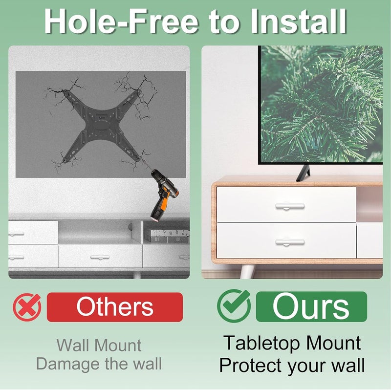 Motiexic Non-Universal TV Stand Only for Insignia TV Legs Replacement with Screws Set, Only for Insignia Roku TV Stand Legs Using Correct Stand Hole as Marked, Please Refer to The Picture 2 to Confirm - Image 3